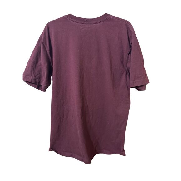 Carhartt Men’s Maroon Red Cotton Tee Shirt Relaxed Fit Sz L - Picture 2 of 8
